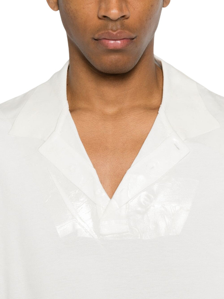 White V Neck Polos 4