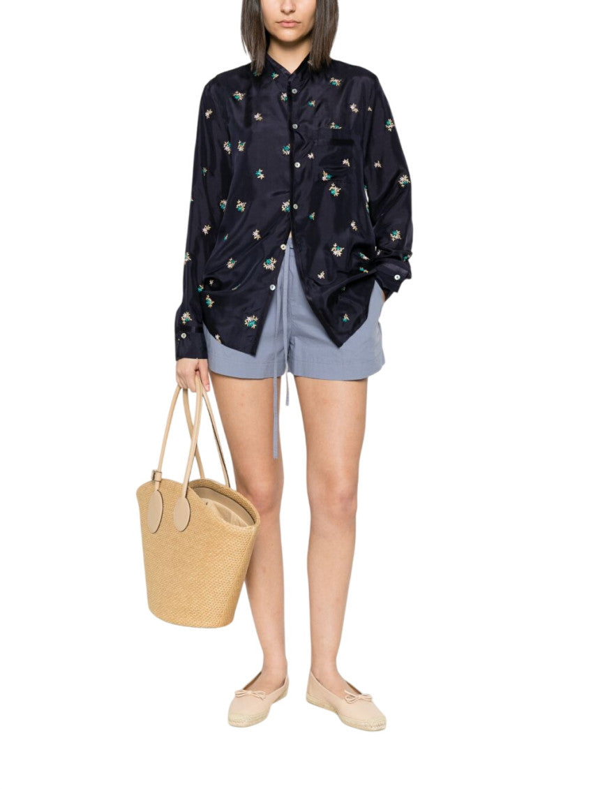 Blue Regular Embroidered Shirt 2