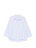 Sky Blue Loose Stripes Shirt 1