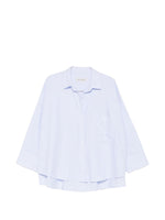 Sky Blue Loose Stripes Shirt 1