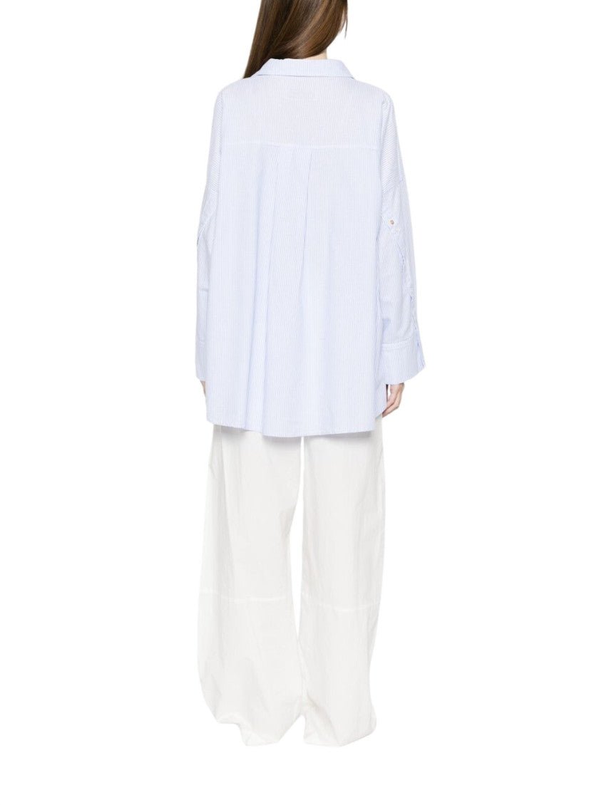 Sky Blue Loose Stripes Shirt 3