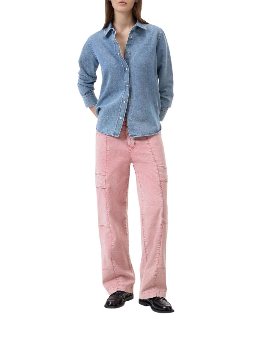 Sky Blue Regular Solid Shirt 2