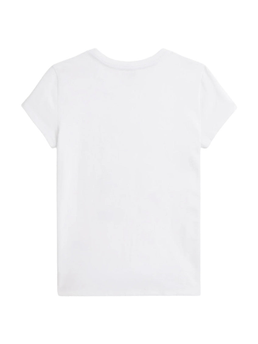 Kids White Graphic T-Shirt 2
