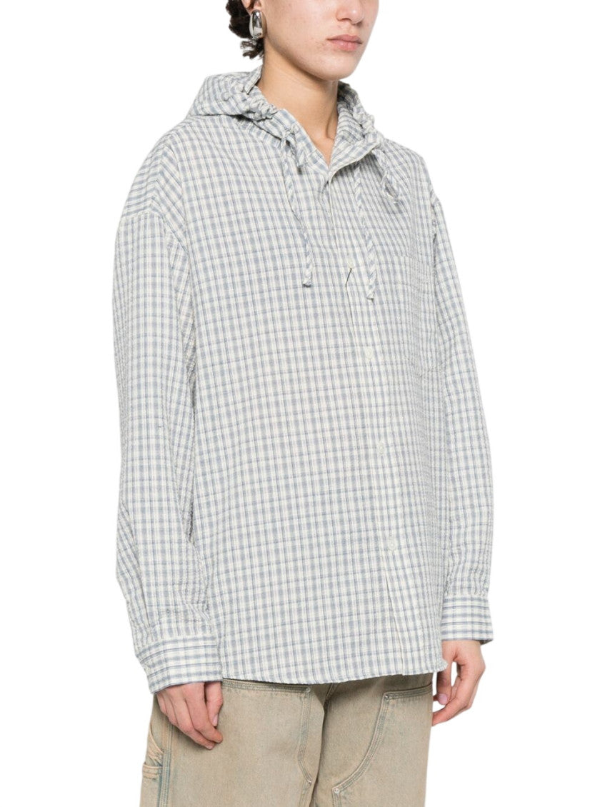Grey Regular Checks Shirt 4
