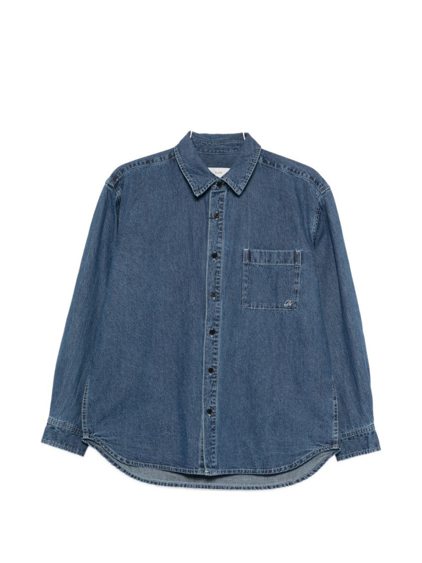 Blue Relaxed Solid Shirt 1