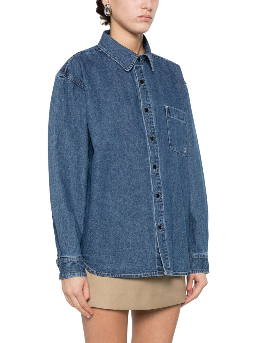 Blue Relaxed Solid Shirt 3