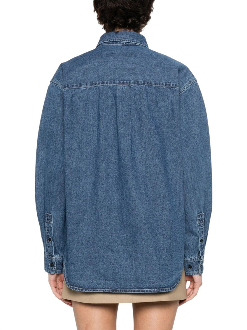 Blue Relaxed Solid Shirt 4