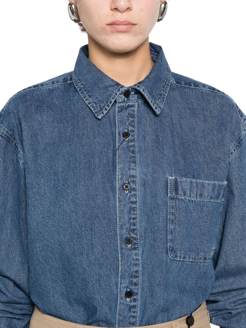 Blue Relaxed Solid Shirt 5