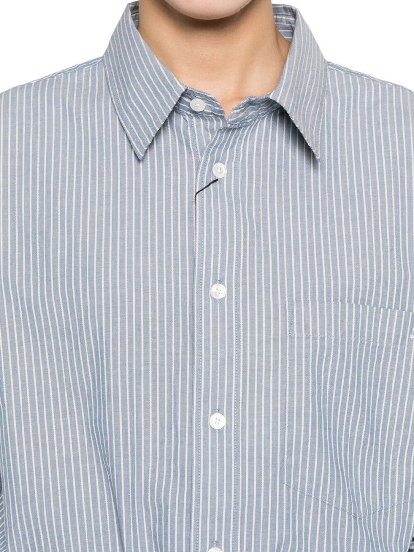Grey Regular Stripes Shirt 4