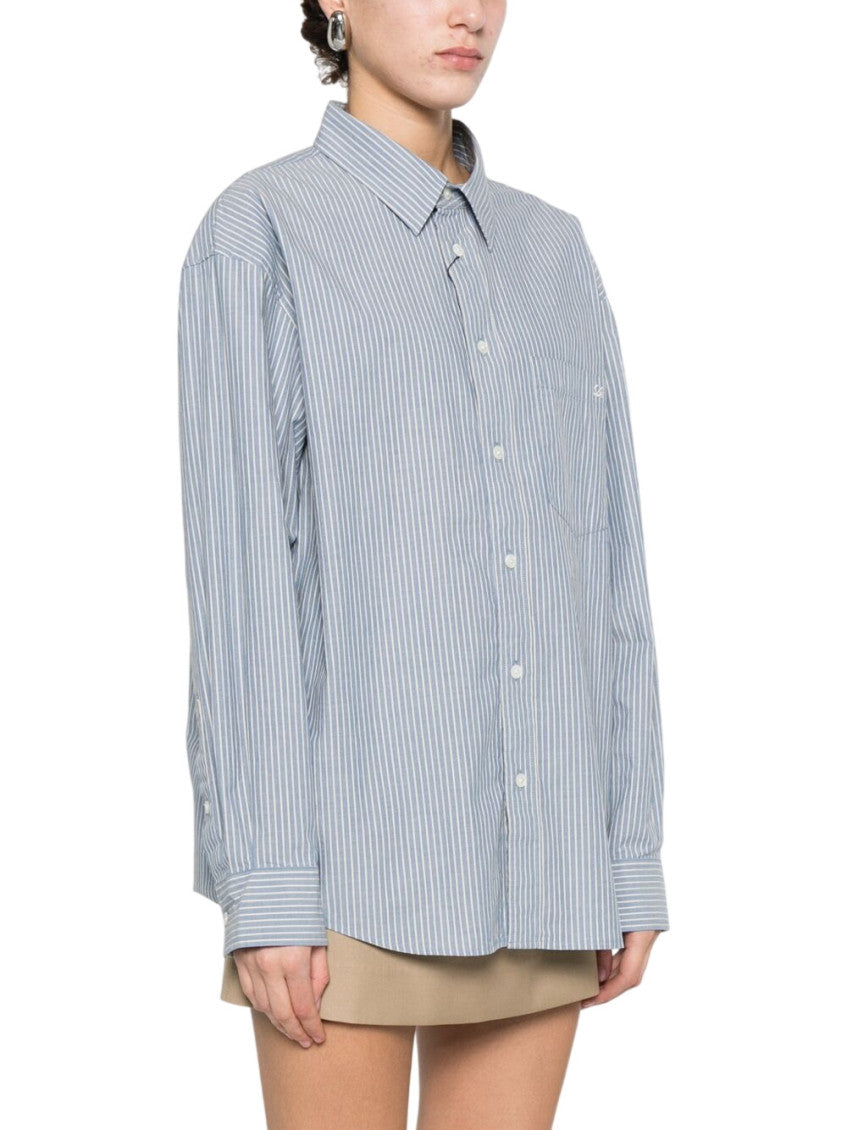 Grey Regular Stripes Shirt 5
