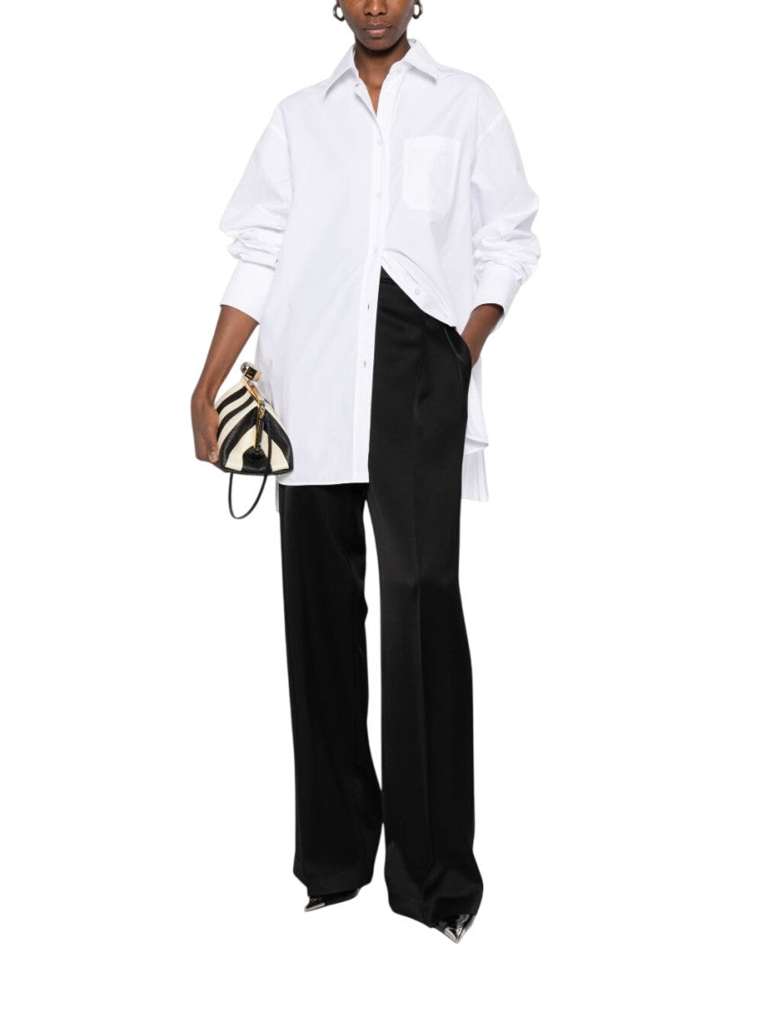 White Oversized Solid Shirt 2