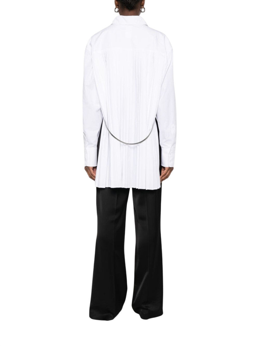 White Oversized Solid Shirt 3