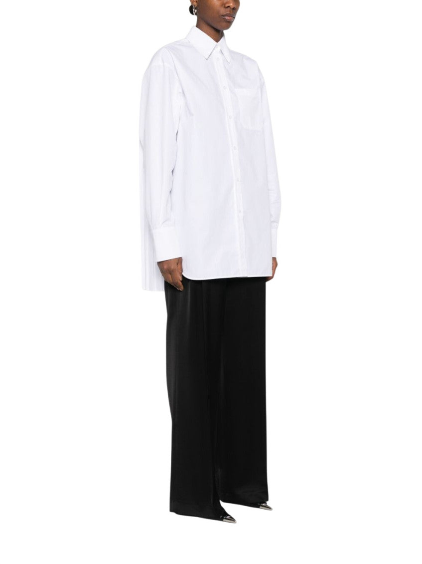 White Oversized Solid Shirt 4