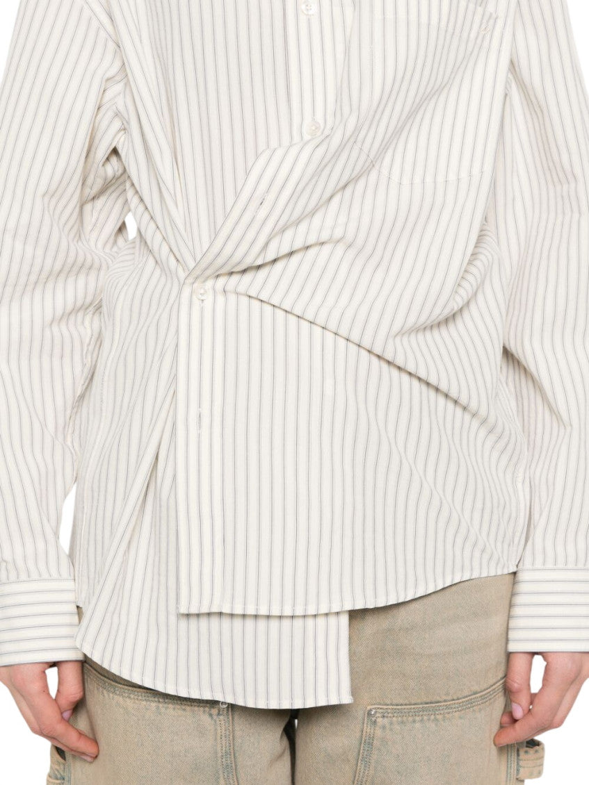 Ivory Relaxed Stripes Shirt 4