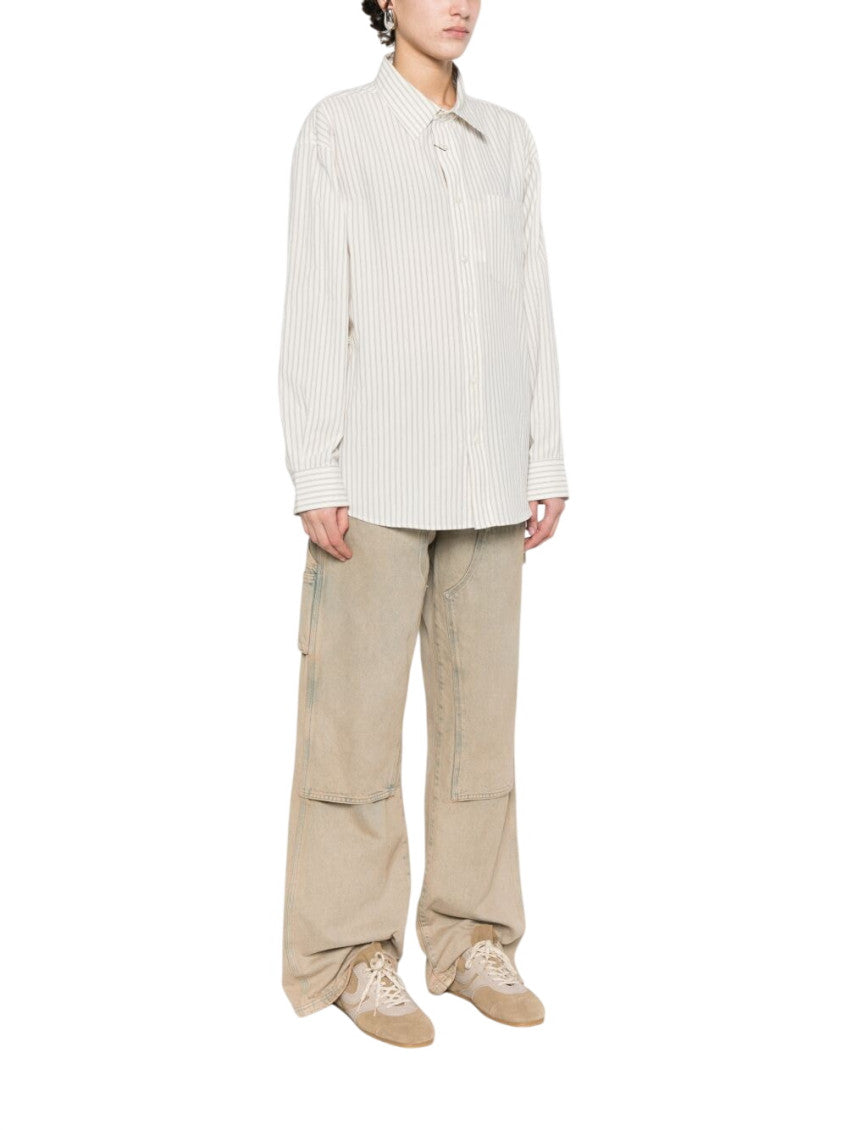 Ivory Relaxed Stripes Shirt 5