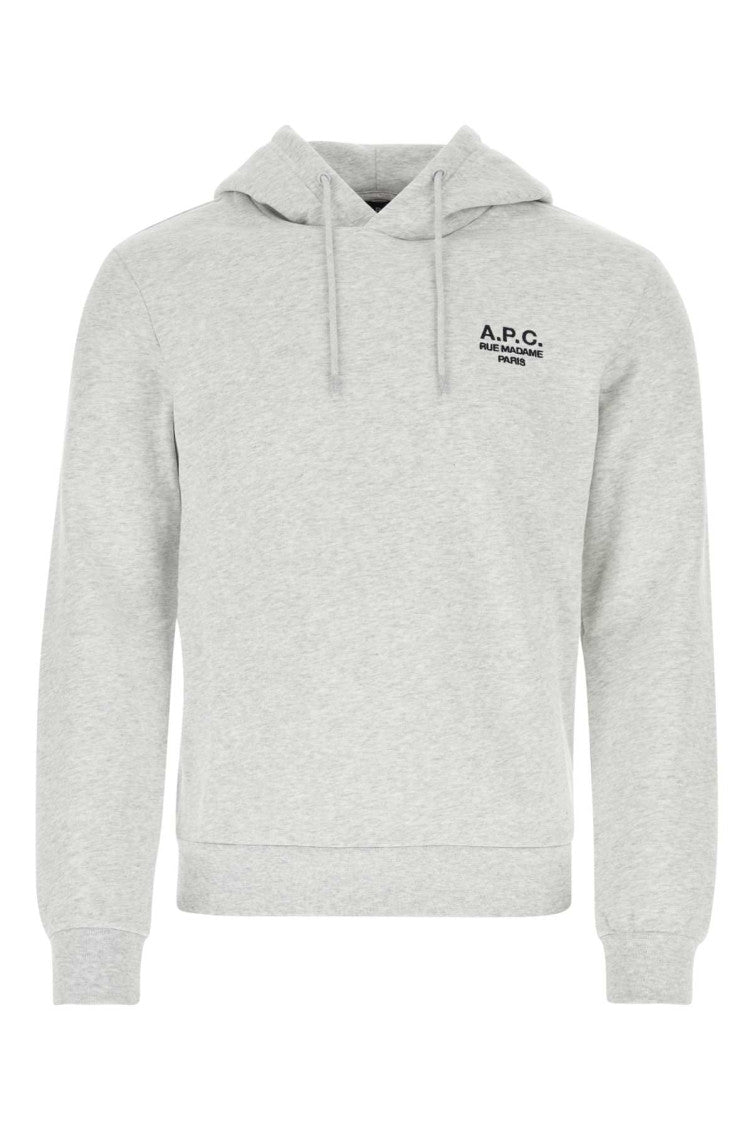 Grey Front Logo Hoodie 1