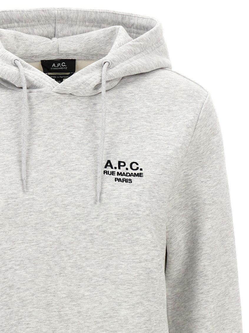 Grey Front Logo Hoodie 3