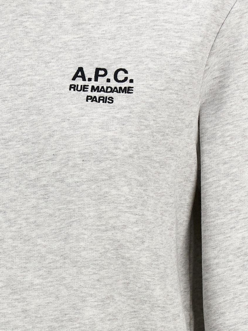 Grey Front Logo Hoodie 4
