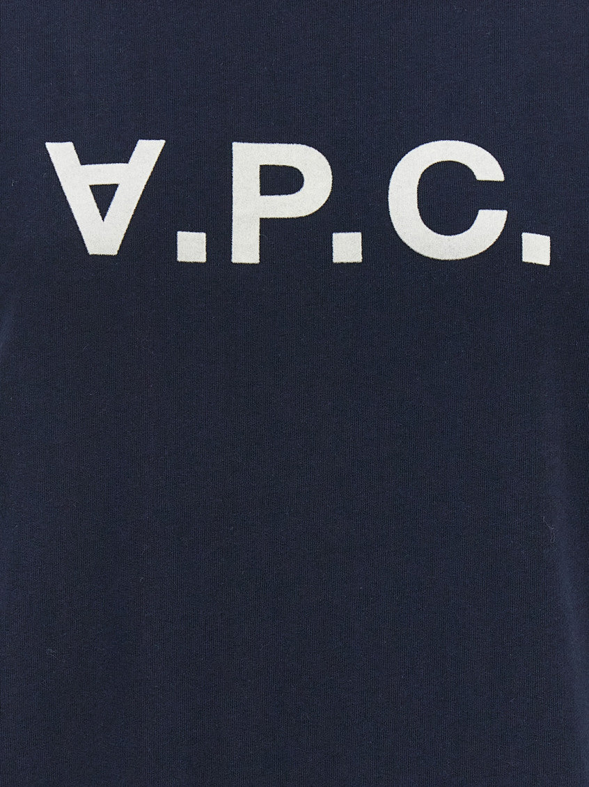 Navy Blue Crewneck Logo Sweatshirt 4