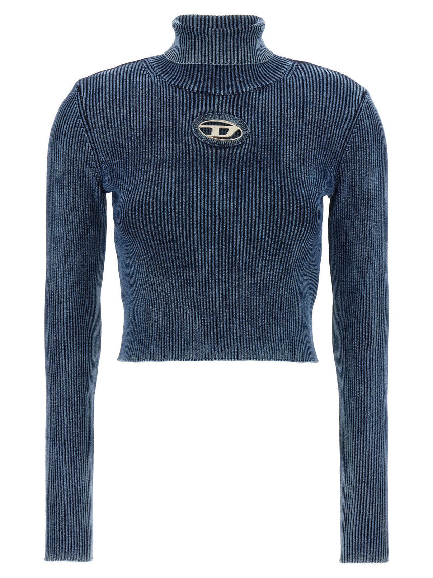 Blue High Neck Sweater 1