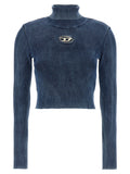 Blue High Neck Sweater 1