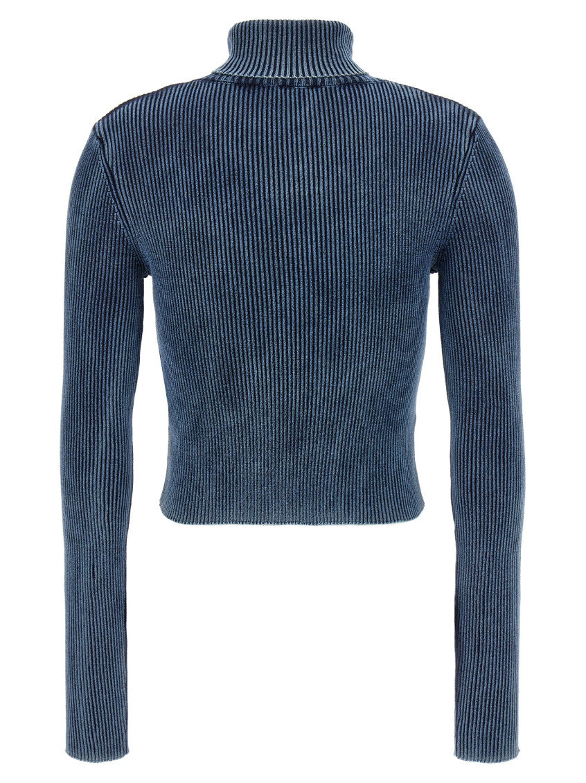 Blue High Neck Sweater 2