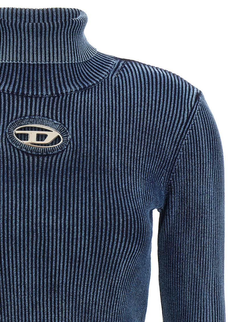 Blue High Neck Sweater 3