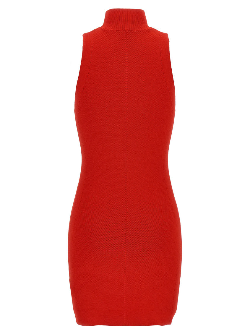 Red Sleeveless Logo Dress 2