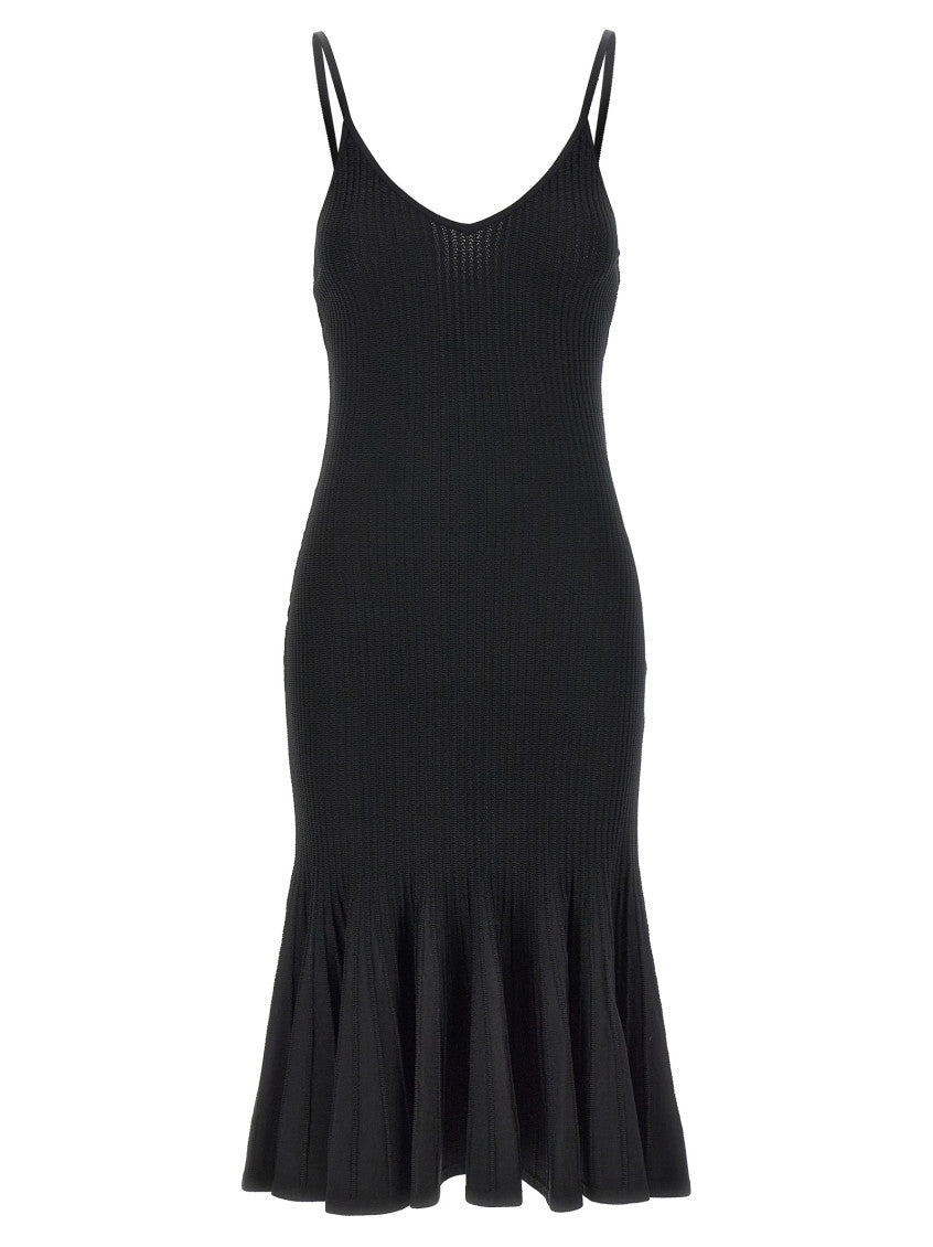 Black V-neck Dress 1