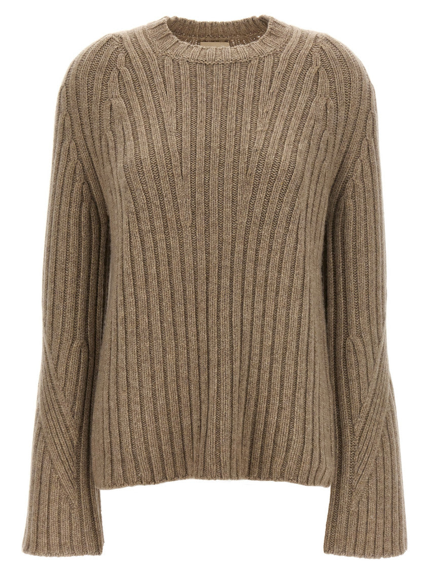 Beige Crewneck Sweater 1