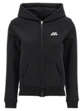 Black Logo print hoodie 1