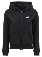 Black Logo print hoodie 1