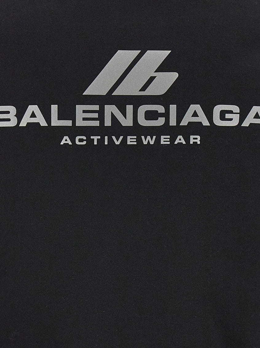 Black Logo print hoodie 4