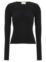 Black Round Neckline Sweater 1