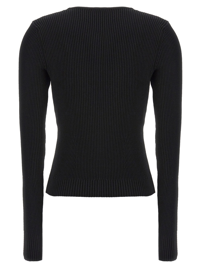 Black Round Neckline Sweater 2
