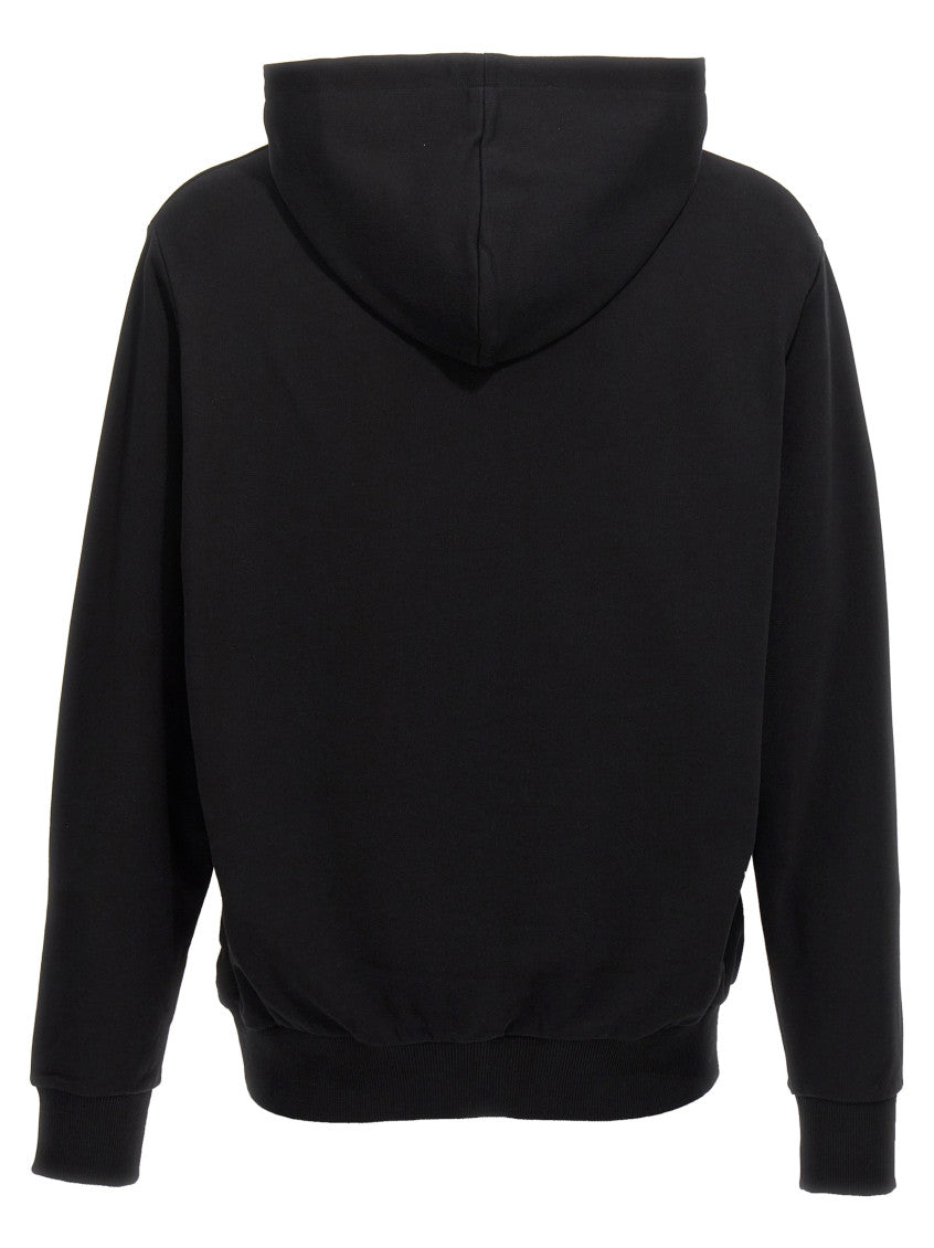 Black Logo Print Hoodie 2