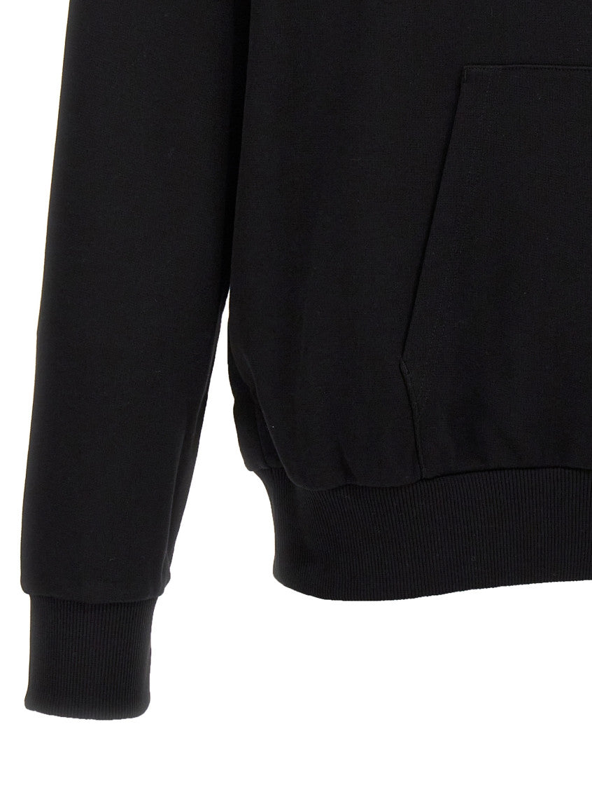 Black Logo Print Hoodie 4