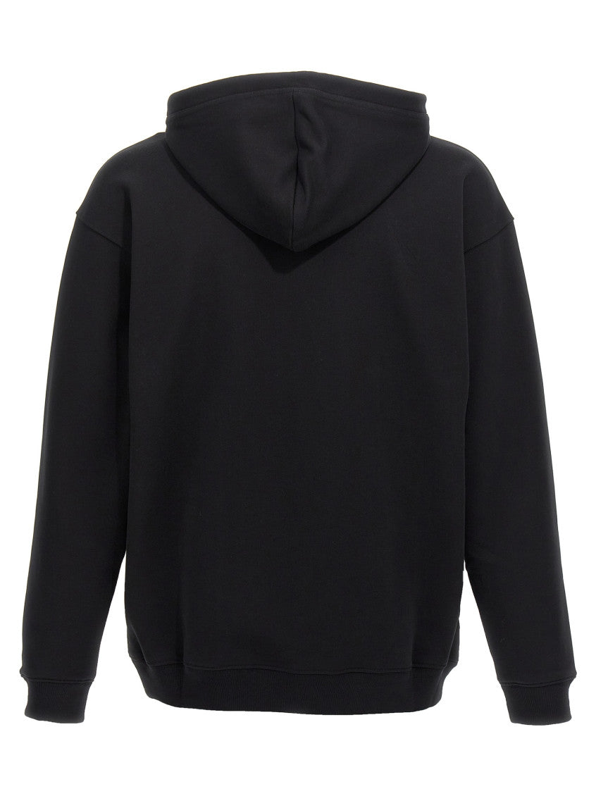 Black Logo Print Hoodie 2