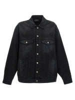 Black Logo print jacket 1