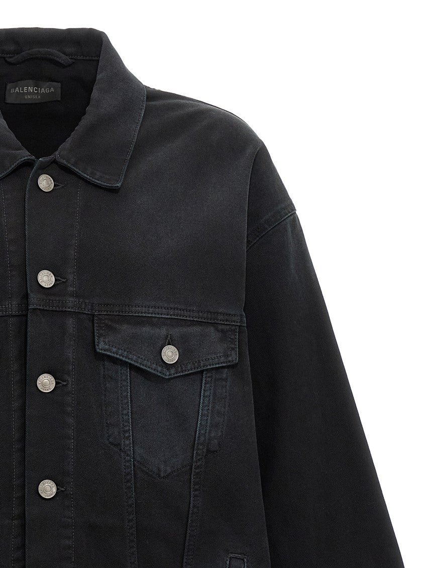 Black Logo print jacket 3