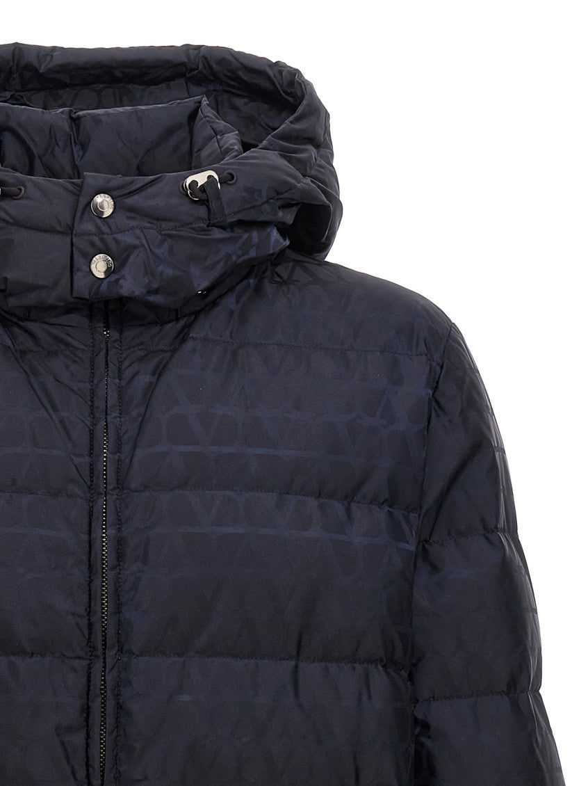 Blue Valentino 'Toile Iconographe' down jacket 4