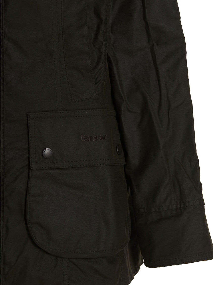 Green 'Classic Beadnell Wax' jacket 4