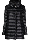 Black Amelia midi down jacket 1
