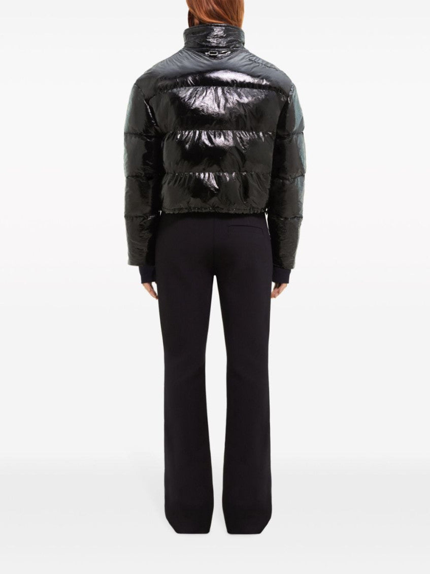 Black Vinyl puffer jacket 2