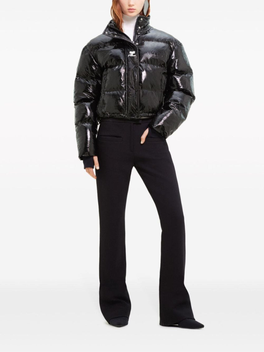 Black Vinyl puffer jacket 4