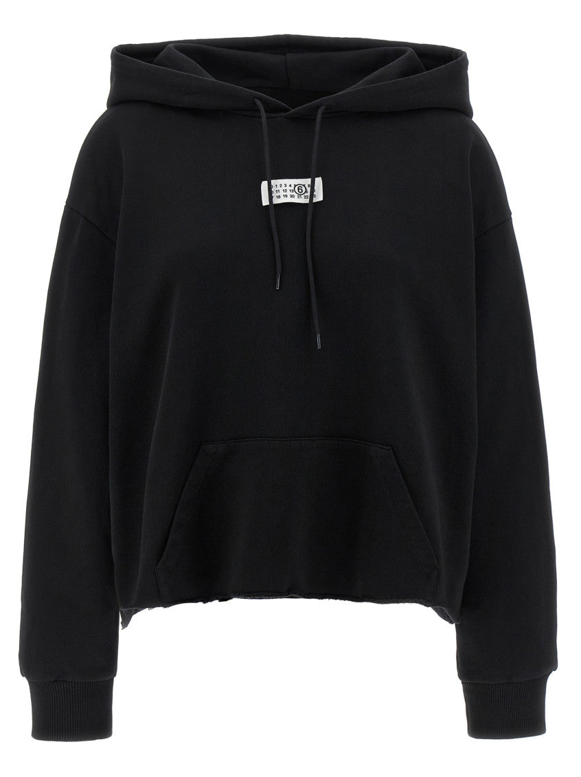 Black 'Numeric signature MM6' hoodie 1