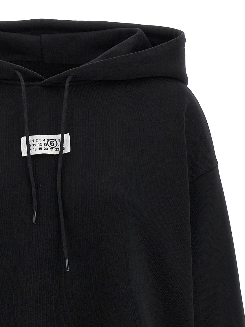 Black 'Numeric signature MM6' hoodie 3