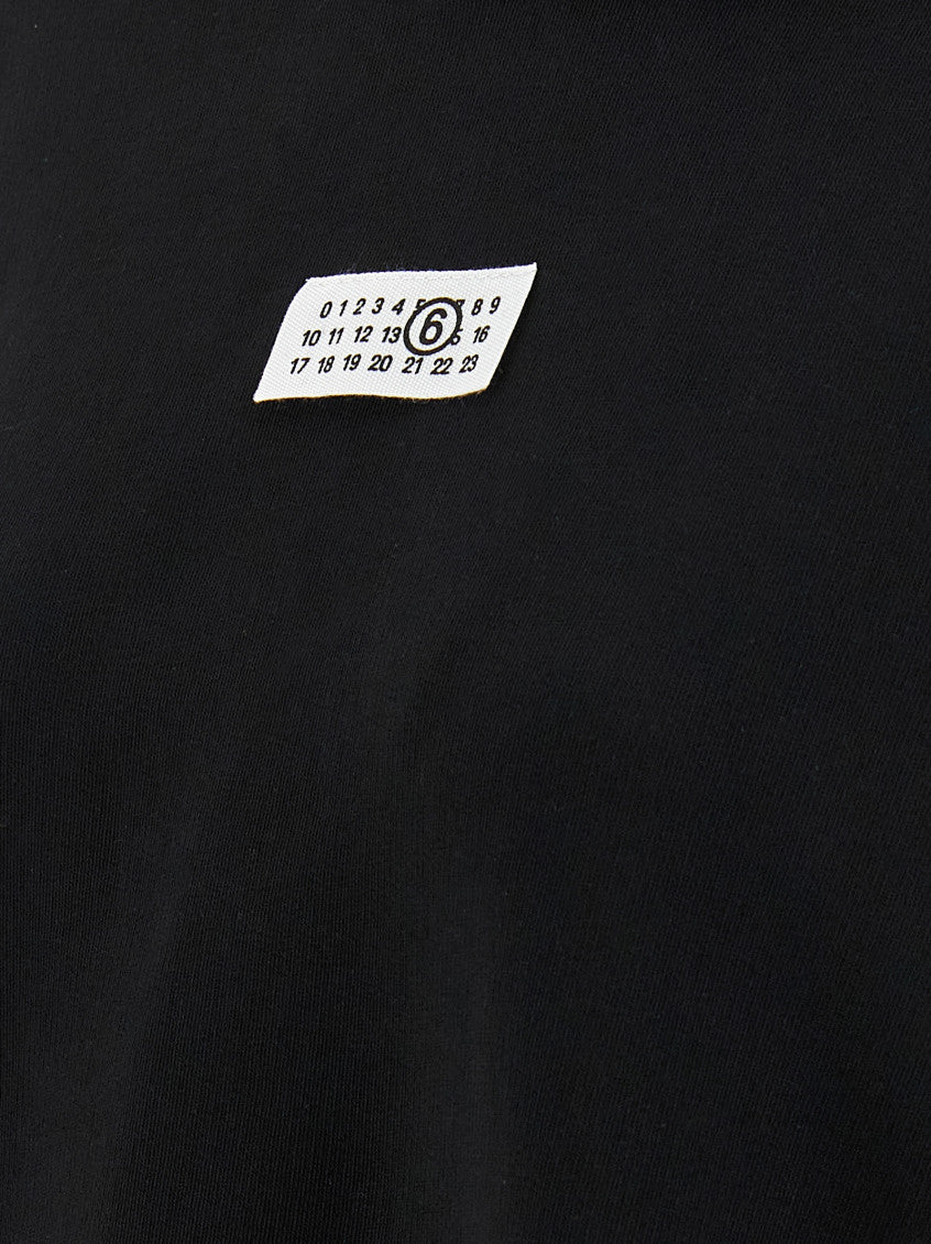 Black 'Numeric signature MM6' hoodie 4