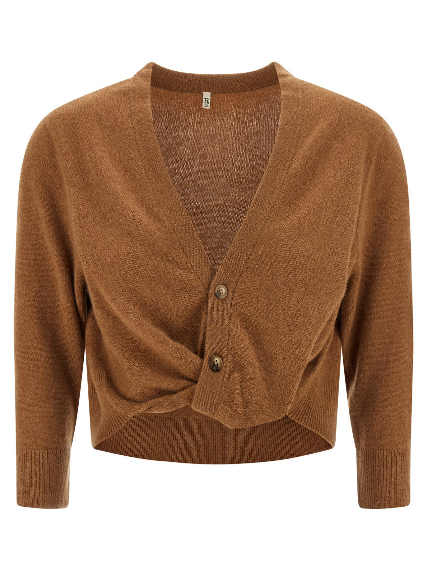 Brown Knot cardigan 1