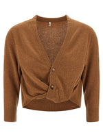 Brown Knot cardigan 1